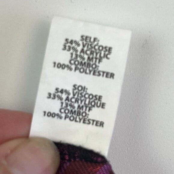 NWT Ramy Brook Printed Dina Bodysuit XS Red Top Metallic Whimsigoth disco - Picture 14 of 15